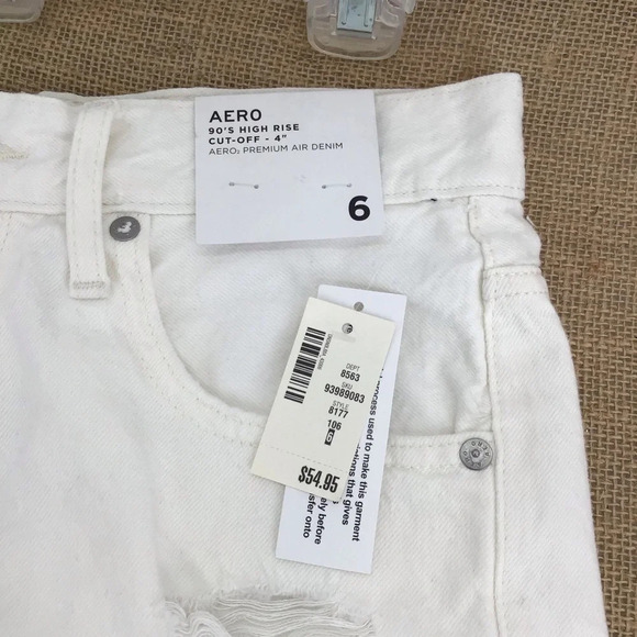 Aeropostal Aero Women’s 90’s High Rise Distressed Jean Short NWT Size 6 - Picture 4 of 8